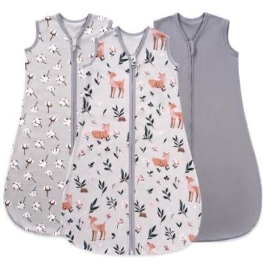 Imagem de Saco de dormir para bebês TURMEWU 0-6 meses de algodão orgânico