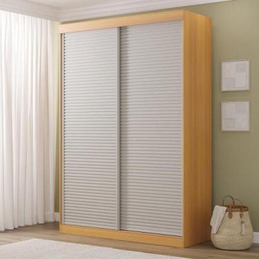 Imagem de Guarda-Roupa 2 Portas Ripadas Samambaia CabeCasa MadeiraMadeira Carval