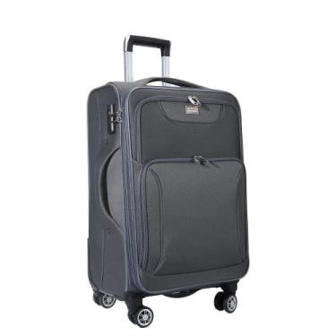 Imagem de Mala De Viagem Grande 32kg Com Cadeado TSA Cruzeiro, Cinza