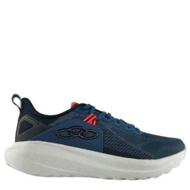 Imagem de Tênis Masculino Zex 2 Olympikus Esportivo Azul Escuro Preto 43584380-Masculino