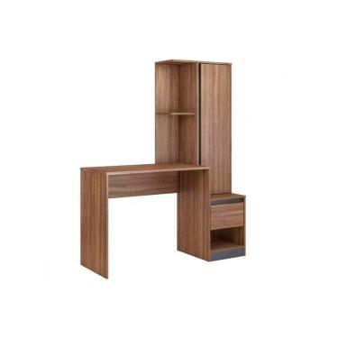 Imagem de Mesa Escrivaninha Casal C- Armário Office Morada C- 1 Porta E 1 Gaveta Amendola-grafito - Demóbile