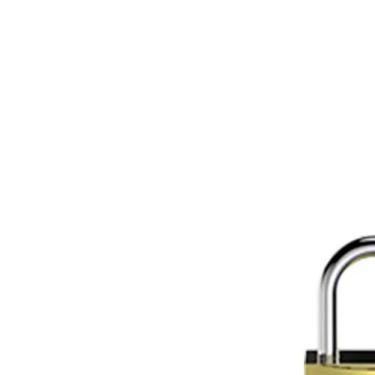 Imagem de Cadeado 50mm Com 3 Chaves Tri-angle Dourado