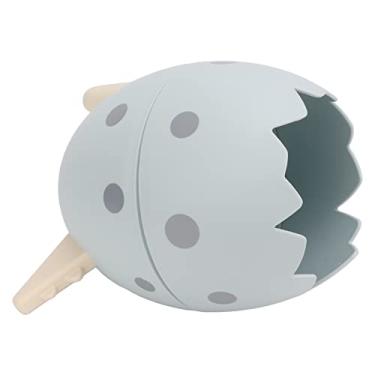 Imagem de RiToEasysports Suporte de Lápis Em Forma de Ovo de Dinossauro Destacável, Organizador de Mesa Prático para Material Escolar Em Verde (Azul)