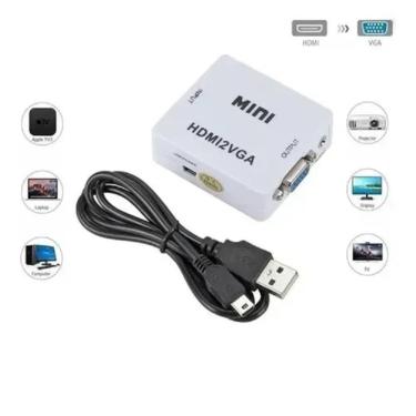 Imagem de Conversor Vídeo Hd Saída Hdmi Para Vga