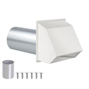 Imagem de Tampa de ventilação do secador de 7 cm externa, tampa de ventilação de parede, capa de ventilação de exaustão para secador de ar para duto de secador, tampa de ventilação extrator de montagem na