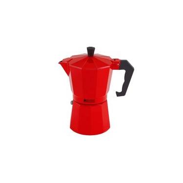 Imagem de Cafeteira Italiana em Alumínio 6 Xícaras Maxwell & Williams Vermelha