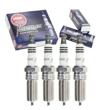 Imagem de 4 velas de ignição NGK Iridium IX compatíveis com Ford Fusion 2.0L 2.3L 2.5L L4 2006-2020