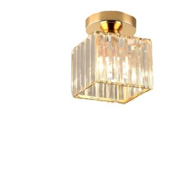 Imagem de Lâmpada Moderna Para Corredor Com De Teto De Cristal(Estilo B/Ouro)