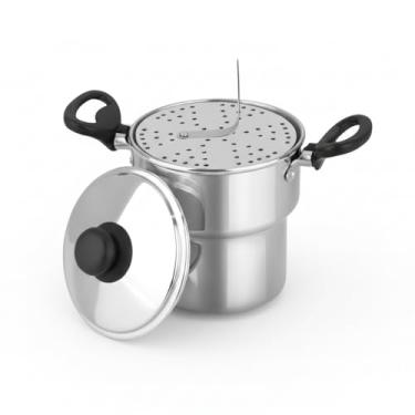 Imagem de Kit 2 Cuscuzeiras Alumínio Ø12cm Porção Individual – Cozimento Uniforme – Alça Baquelite Antitérmica – Prática e Rápida Para Cuscuz, Legumes e Refeições Diárias