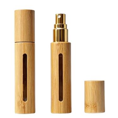 Imagem de ARFUKA Mini frasco de perfume de viagem de 10 ml, atomizador recarregável, pulverizador vazio de névoa fina para amostras de perfume, acessórios essenciais de viagem para viagem, pacote com 2