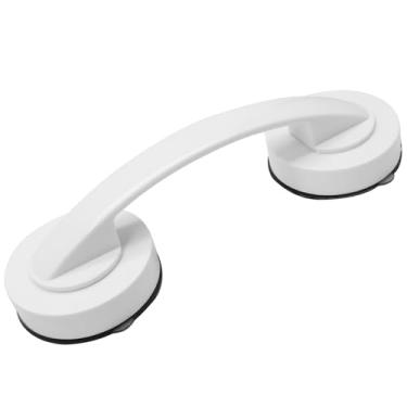 Imagem de Hordion Maçaneta de porta com ventosa, barra de sucção para banheira e chuveiro para portas de vidro, janelas, gaveta de cozinha, armário, geladeira, branca