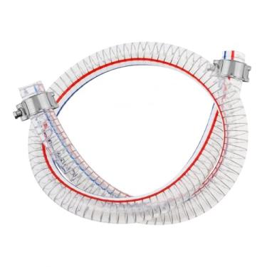 Imagem de PNXKTXO Mangueira flexível de sucção a vácuo de 3/10.2 cm ID x 2.5 cm OD Mangueira de fio PVC para conexão de bomba de água agrícola com braçadeiras, mangueira de drenagem, tubo flexível de sucção de