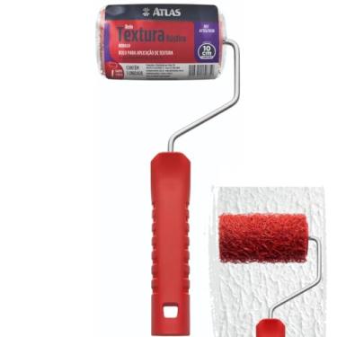 Imagem de Rolo Para Textura Pintura Cabelo de Anjo Pequeno Minirolo 10cm Com Suporte | Atlas