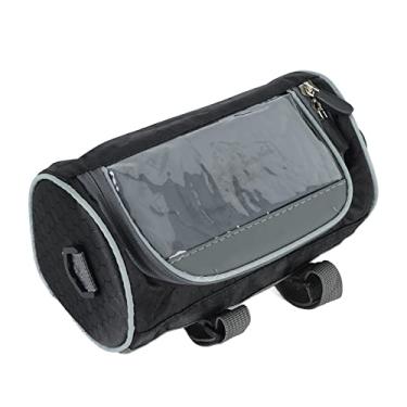 Imagem de KIMISS Bolsa Impermeável para Guiador de Bicicleta Com Alça de Ombro Removível - Ideal para Navegação Em Celular e Armazenamento Frontal (#4)