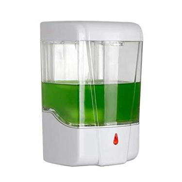 Imagem de 700ml Dispenser de Sabonete Automático por Indução Visual Parede - Máquina Antisséptico para Mãos com Design Transparente Grande Capacidade Operação Prática Longa Vida Útil