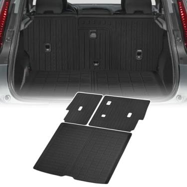 Imagem de YEBOOCA Forro de carga compatível com Volvo XC40 2018-2025 e C20 2022-2024 Tapete de bagageiro protetor de capa de assento traseiro (tapetes de encosto + tapete de porta-mala)