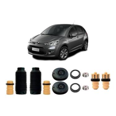 Imagem de Kit Coxim Dianteiro + Batente Traseiro Citroen C3 2015 2016