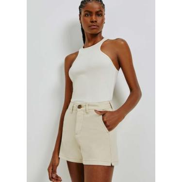 Imagem de Shorts Básico Feminino Chino - Hering, 050, Off white