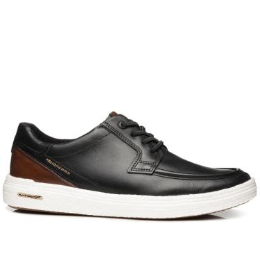 Imagem de Tênis Casual Pegada Masculino em Couro Preto 112002-01-Masculino