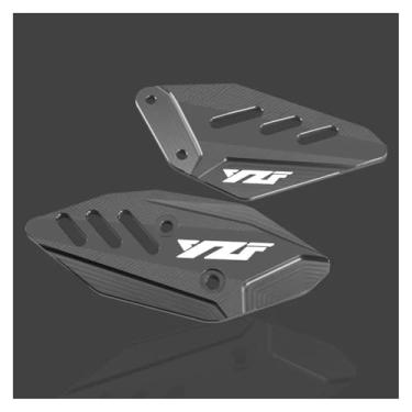 Imagem de Anti-derrapante Para yzf r3 r25 yzfr3 yzfr25 cnc footpeg apoio para os pés pedal dianteiro asa suporte placas de calcanhar protetor(Gray YZF)