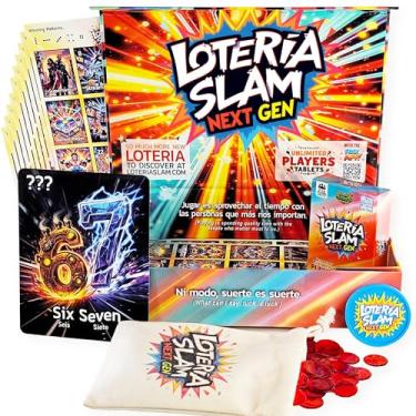 Imagem de Wreathy Games Lotería Slam Next Gen - Premium Mexican Bingo Card Game, 54 Card Deck, Deluxe Gamebox, Satchel with 100 Tokens, 10 Tablets, Champion's Slam Token
