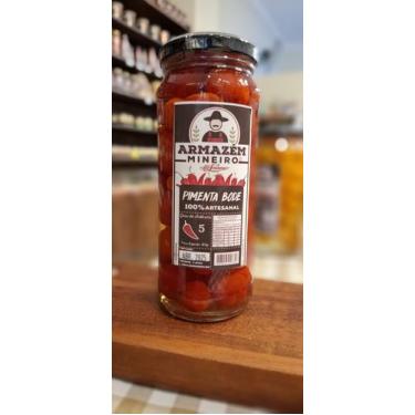 Imagem de Pimenta bode artesanal (vermelha) pote 300g armazem mineiro - unitario