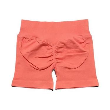 Imagem de Shorts De Yoga Femininos De Cintura Alta Para Fitness E Treino, Com Ef