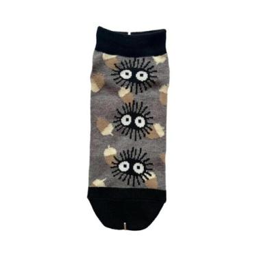 Imagem de Meias Femininas Pretas De Gato Kawaii Para Meninas, Presente De Aniver