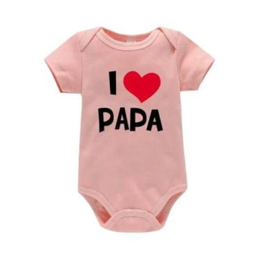 Imagem de Macacão Para Bebê Recém-Nascido, Engraçado, Com Estampa 'Eu Amo Mamãe 