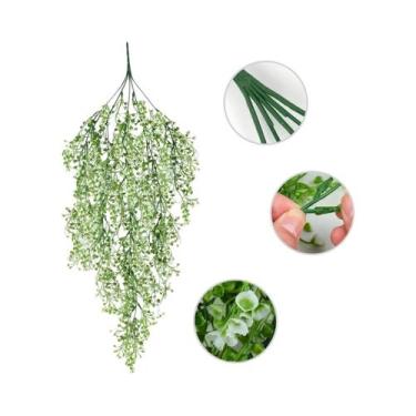 Imagem de Flores De Wisteria Artificiais Resistentes a UV, Planta Falsa Para Dec