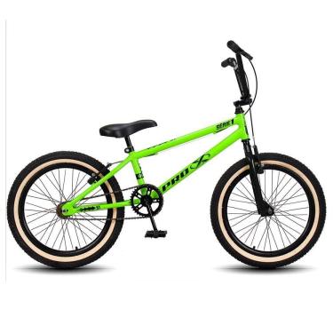 Imagem de Bicicleta Aro 20 Bmx Pedivela Monobloco Em Aço Drop P03 Verde E Preto - D`rossi
