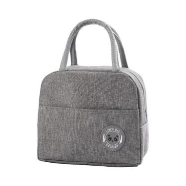 Imagem de Bolsa Térmica Isolada Para Almoço Com Papel Alumínio, Pacote De Gelo P