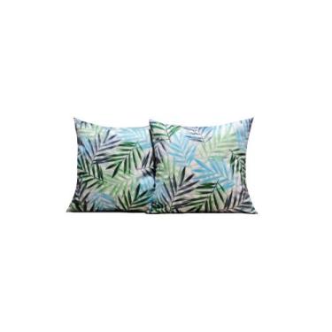 Imagem de Capas Almofadas 45 x 45 Tecido Veludo Estampado Conjunto 2 Peças - Nal