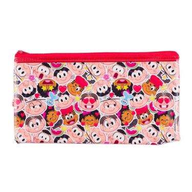 Imagem de Estojo Necessaire Turma da Mônica Rosto 10x20cm Infantil-Feminino