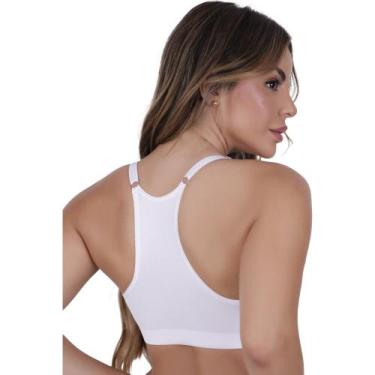 Imagem de Sutiã Nadador Bojo Soft de Microfibra - Biografia da Moda, Branco, M