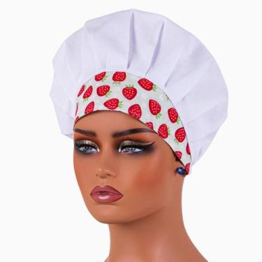 Imagem de Touca Gorro Para Chef Cozinha Unissex Estampas Variadas Cores Outlet D