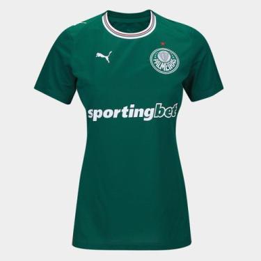Imagem de Camisa Palmeiras I 26/27 s/n Torcedor Puma Feminina, Verde, M