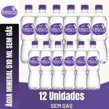 Imagem de Fardo C/ 12 Garrafas Água Mineral Frescca Sem Gás Pet 510 Ml