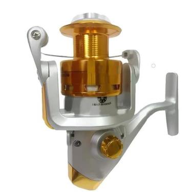 Imagem de Molinete Pesca Profissional Dourado 12 Rolamentos Ambidestro - Gici sp