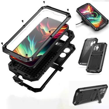 Imagem de Capa Lunivop para iPhone 15 Pro Max de 6,7", resistente e resistente