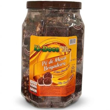 Imagem de Pé De Moca Brigadeiro 20 Unidades 51g Pote Familiar Sem Gluten Embalag