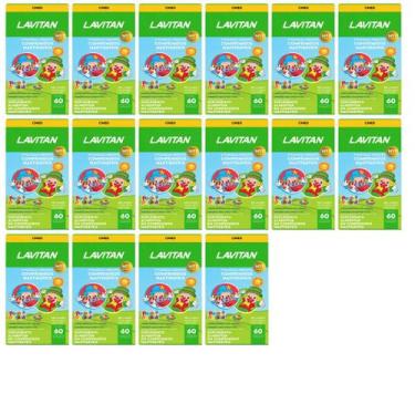 Imagem de Kit 16 Lavitan Vitamina Infantil PatatiPatata 60Comp - Cimed Sabor:Mis