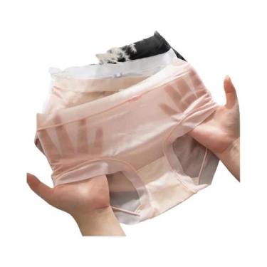 Imagem de Calcinhas Femininas Sexy De Seda Gelada De Secagem Rápida Sem Costura 