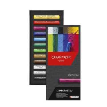 Imagem de Giz pastel oleoso Carandache Neopastel (12 cores)