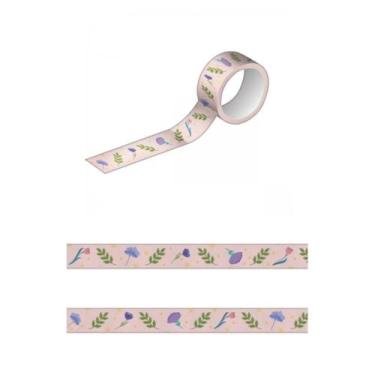 Imagem de Fita adesiva washi tape - Flores - Tilibra
