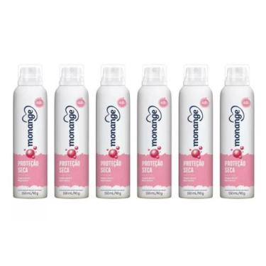 Imagem de Kit c/6 Desodorante Monange Proteção Seca 150ml