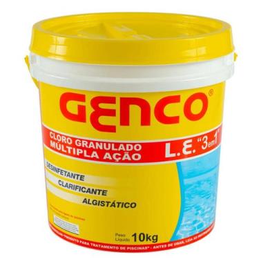 Imagem de Cloro Para Piscina Granulado Múltipla Ação 3 Em 1 10kg Genco