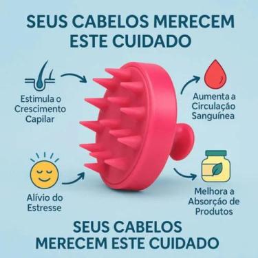 Imagem de Kit Frasco Aplicador de Tinta para Cabelo com Pente Massageador Capila