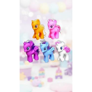 Imagem de Kit 5 Unicórnios Colecionáveis Coloridos com Pentes - Congratulations 
