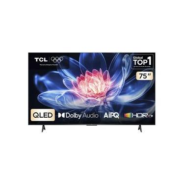 Imagem de Smart TV TCL 75 Polegadas QLED 4K T6C WiFi Bluetooth Google TV Tela HVA e HDR10+ 75T6C